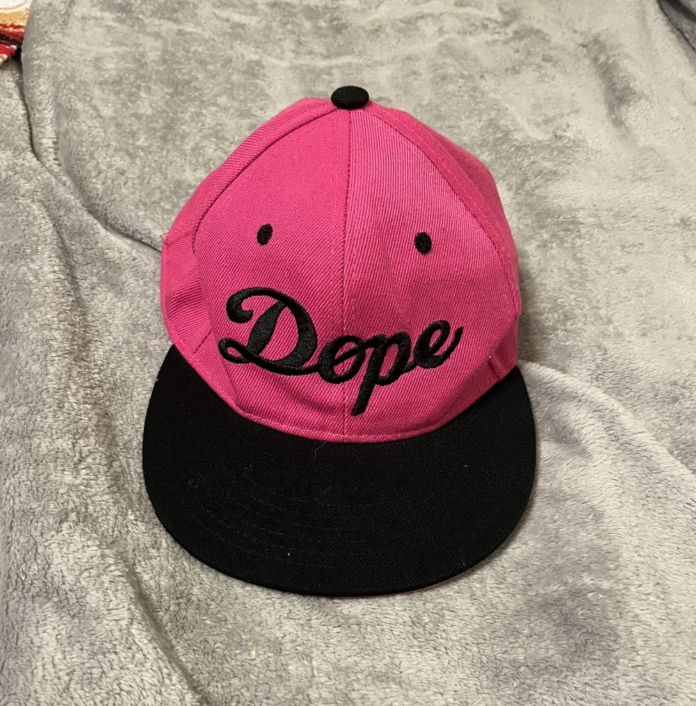 Lords of L.O.G.A Pink & Black “Dope” Snapback Hat Streetwear